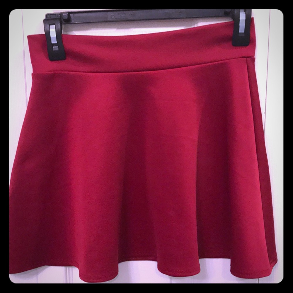 CHERYL KIDS creations maroon skater skirt